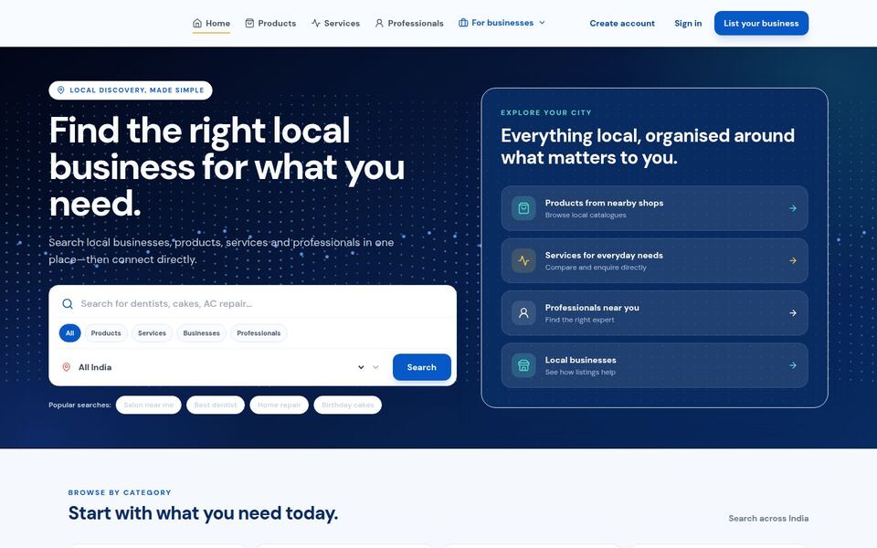 Screenshot of the BachatXpress website